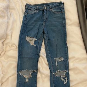 Top shop moto ripped jeans